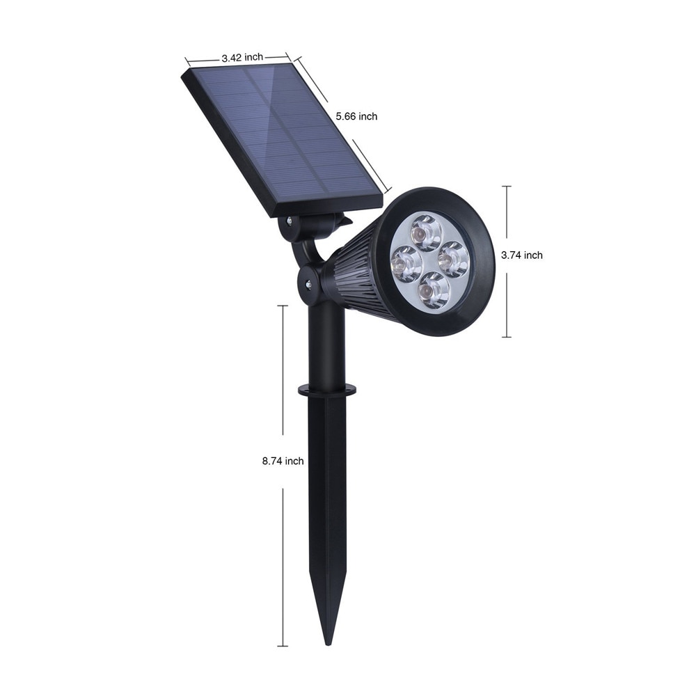 Adjustable Angle Solar Energy Outdoor Lawn Lamp