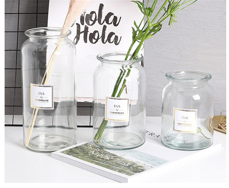 Nordic Glass Vase in Two Styles