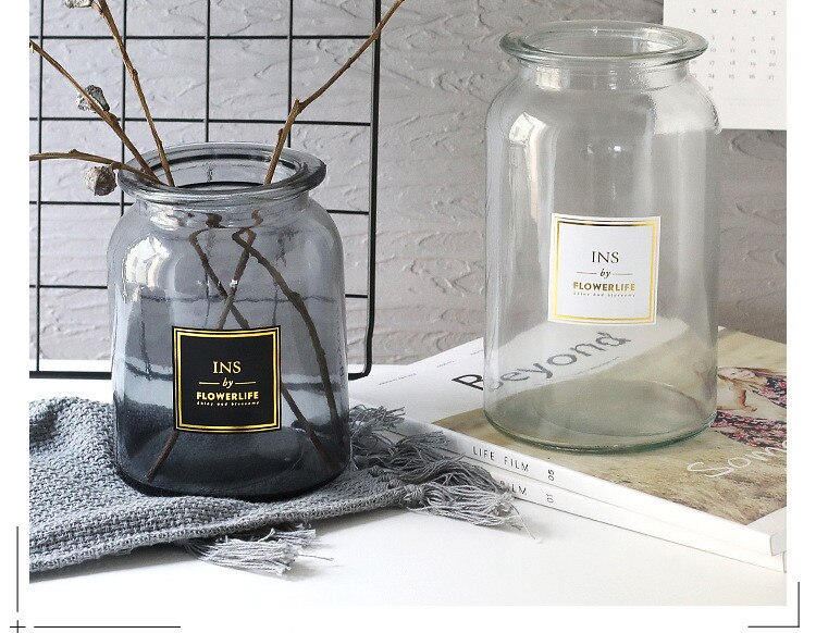 Nordic Glass Vase in Two Styles