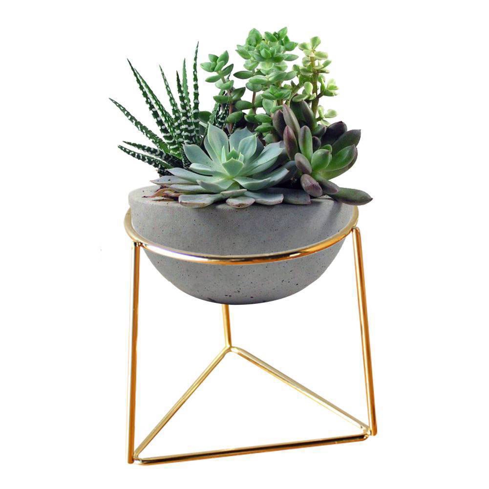 Geometric Metal Pot Rack
